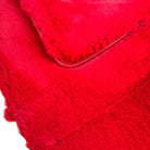 Red Sheepskin Floor Mats for Ferrari SF90 Stradale (2019-2024)