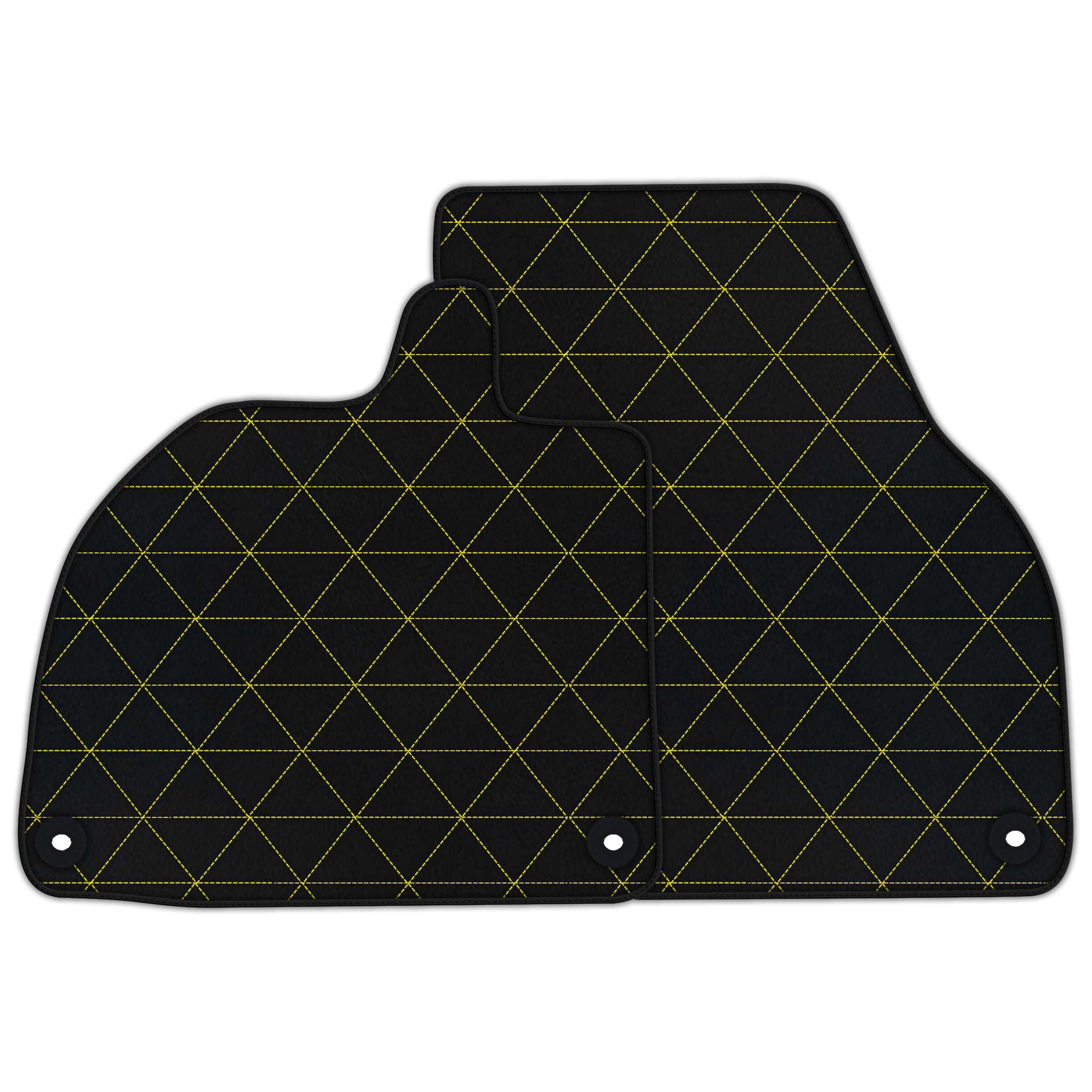 Customizable Leather Floor Mats with Triangle Pattern for Lamborghini Revuelto (2024-2025)