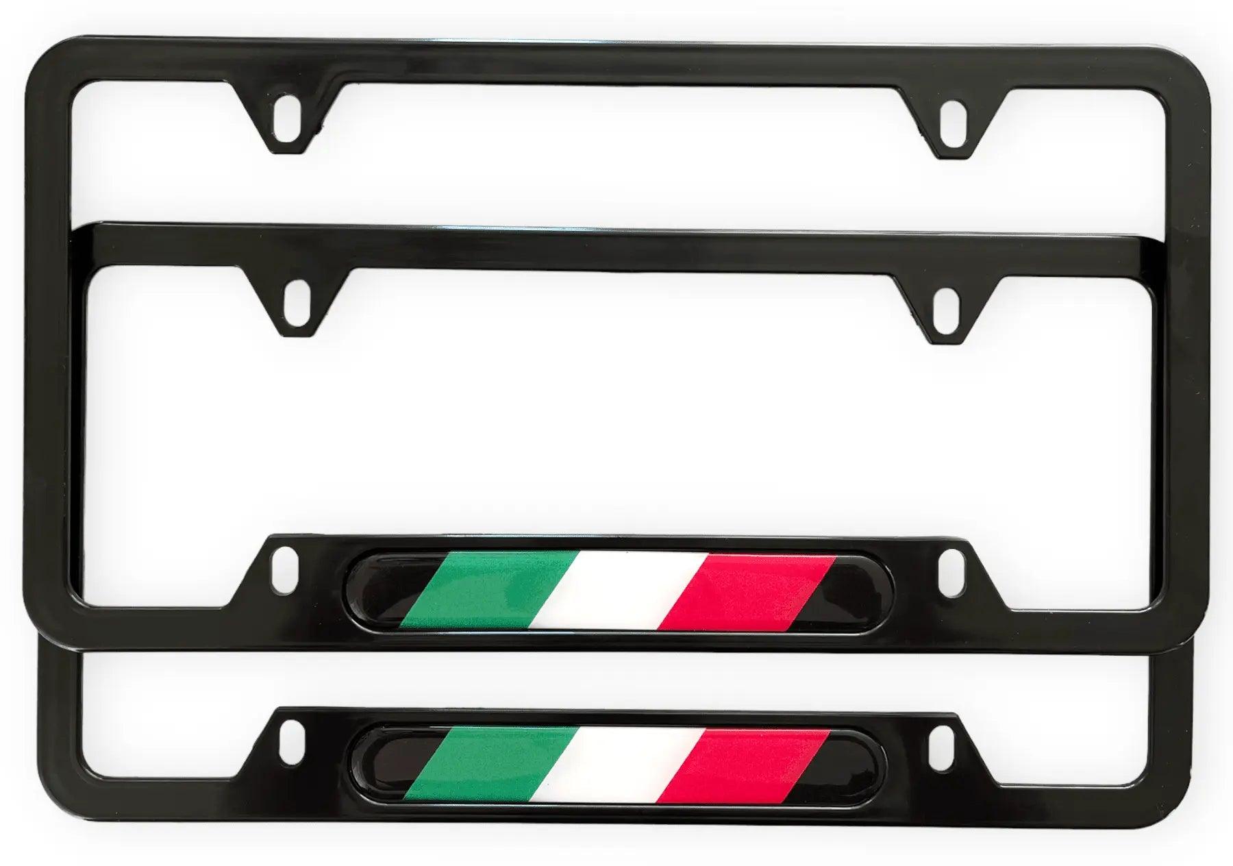 Autowin Number Plate Holder USA Standard Size Italy Flag - AutoWin