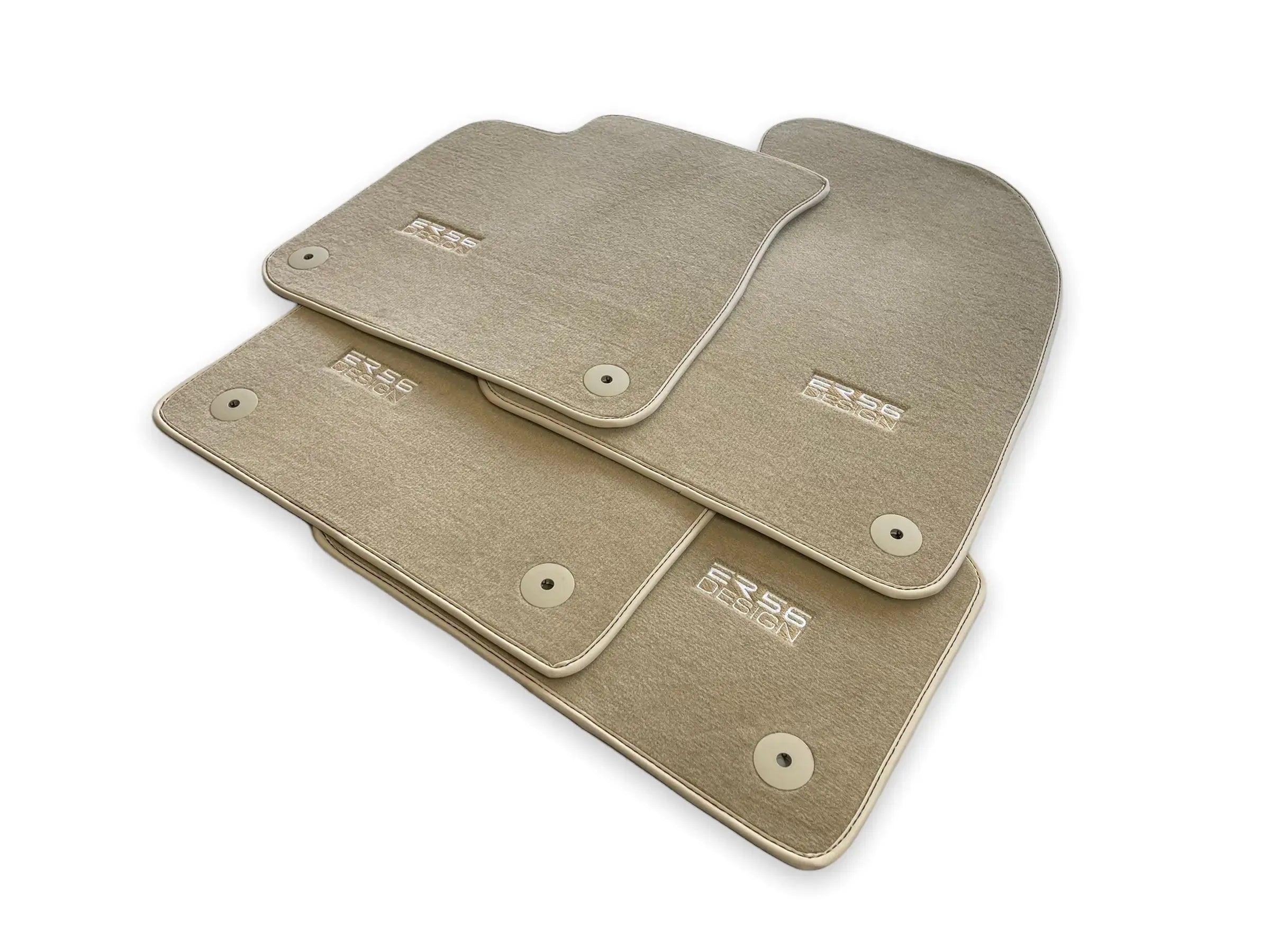 Beige Floor Mats for Audi A5 - 8T3 Coupe (2007-2016) | ER56 Design - AutoWin