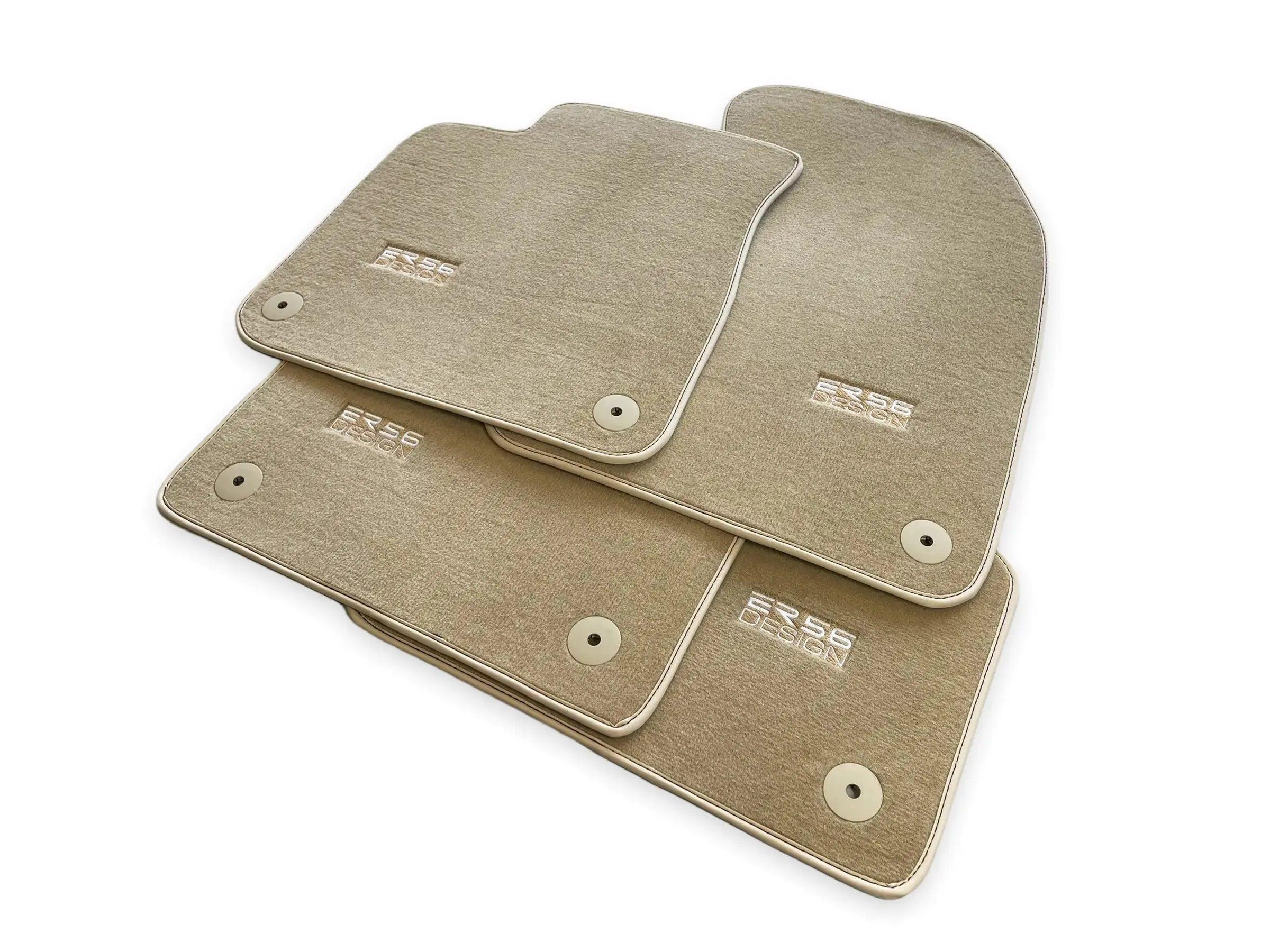 Beige Floor Mats for Audi A6 - C4 Sedan (1994-1997) | ER56 Design - AutoWin