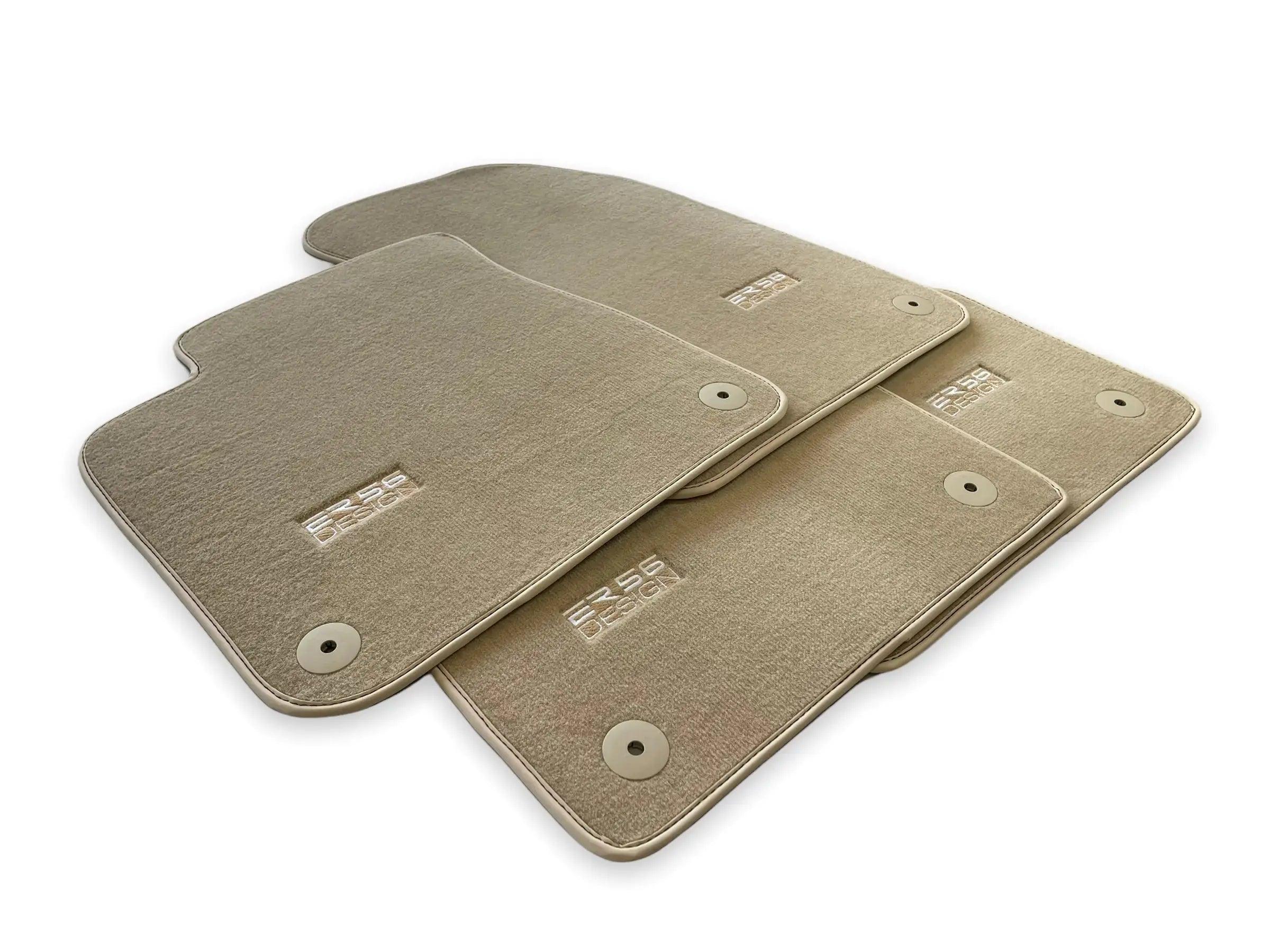 Beige Floor Mats for Audi A6 - C6 Sedan (2004-2008) | ER56 Design - AutoWin