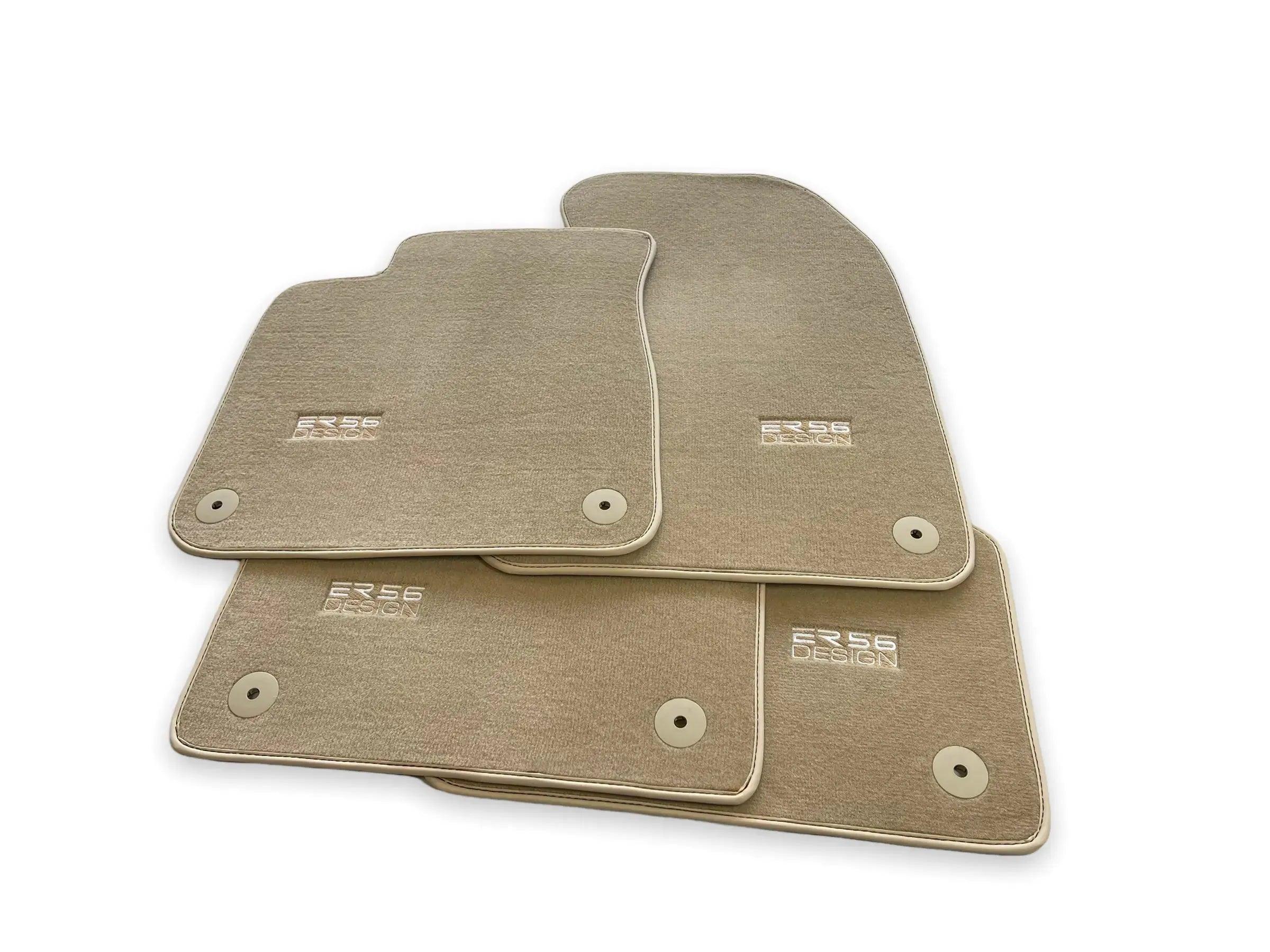 Beige Floor Mats for Audi Q5 8R Hybrid (2008-2017) | ER56 Design - AutoWin