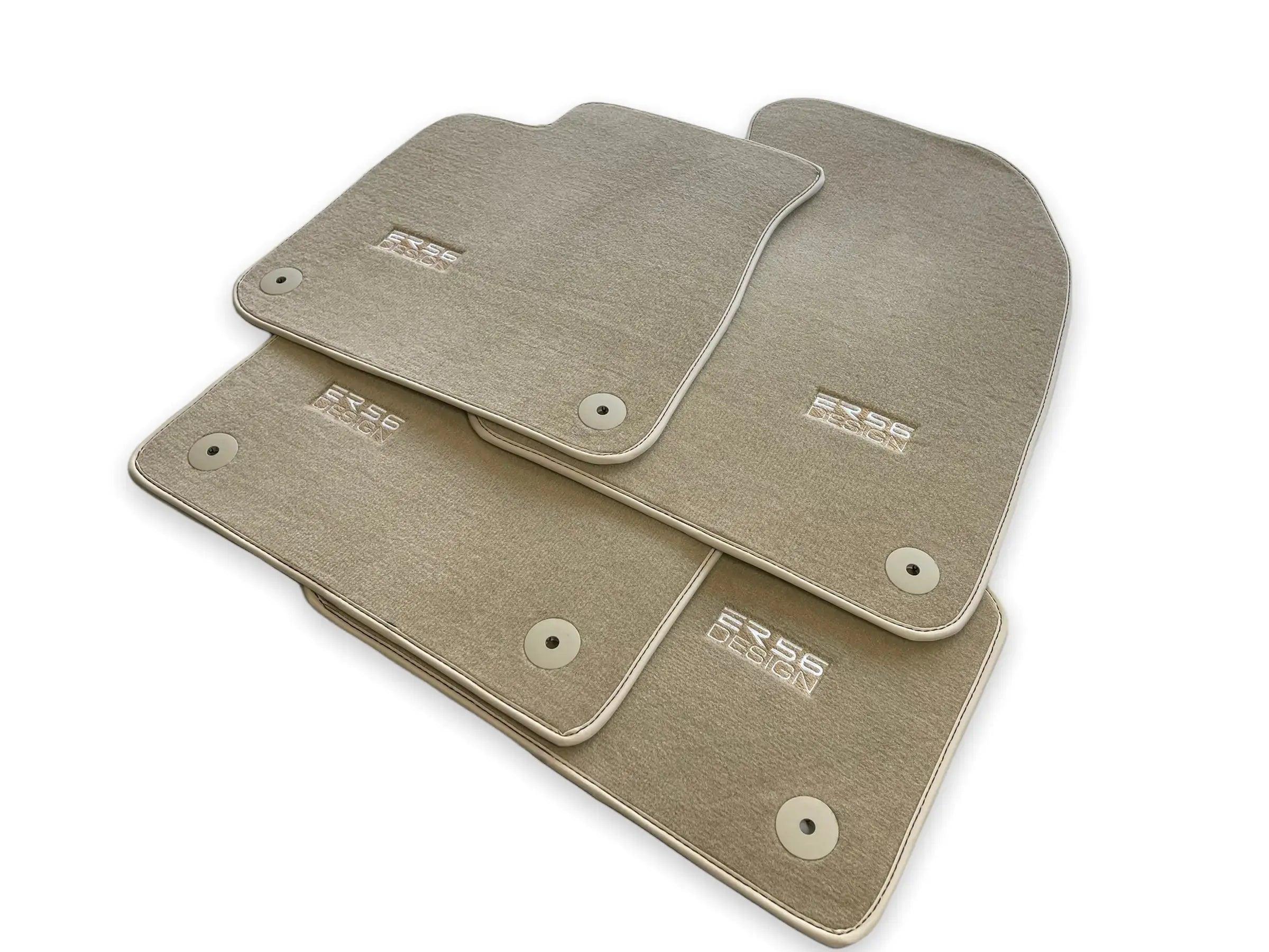 Beige Floor Mats for Audi Q5 8R Hybrid (2008-2017) | ER56 Design - AutoWin