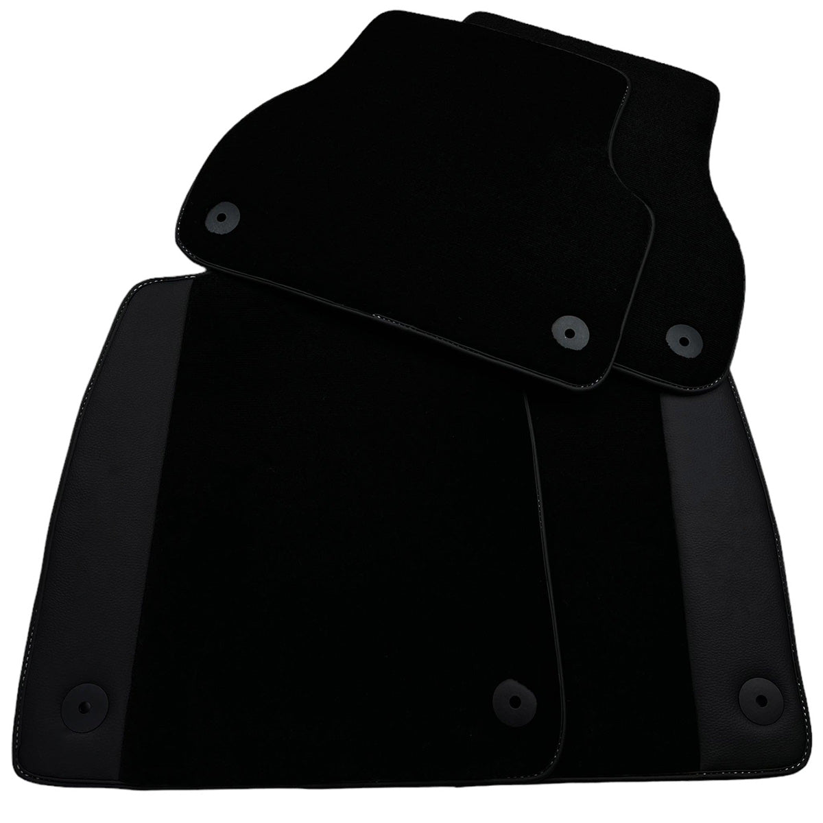 Customizable Black Floor Mats for Audi A2 2000-2005 8Z - AutoWin