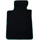 Black Floor Mats For BMW 2 Series F22 | Green Trim - AutoWin