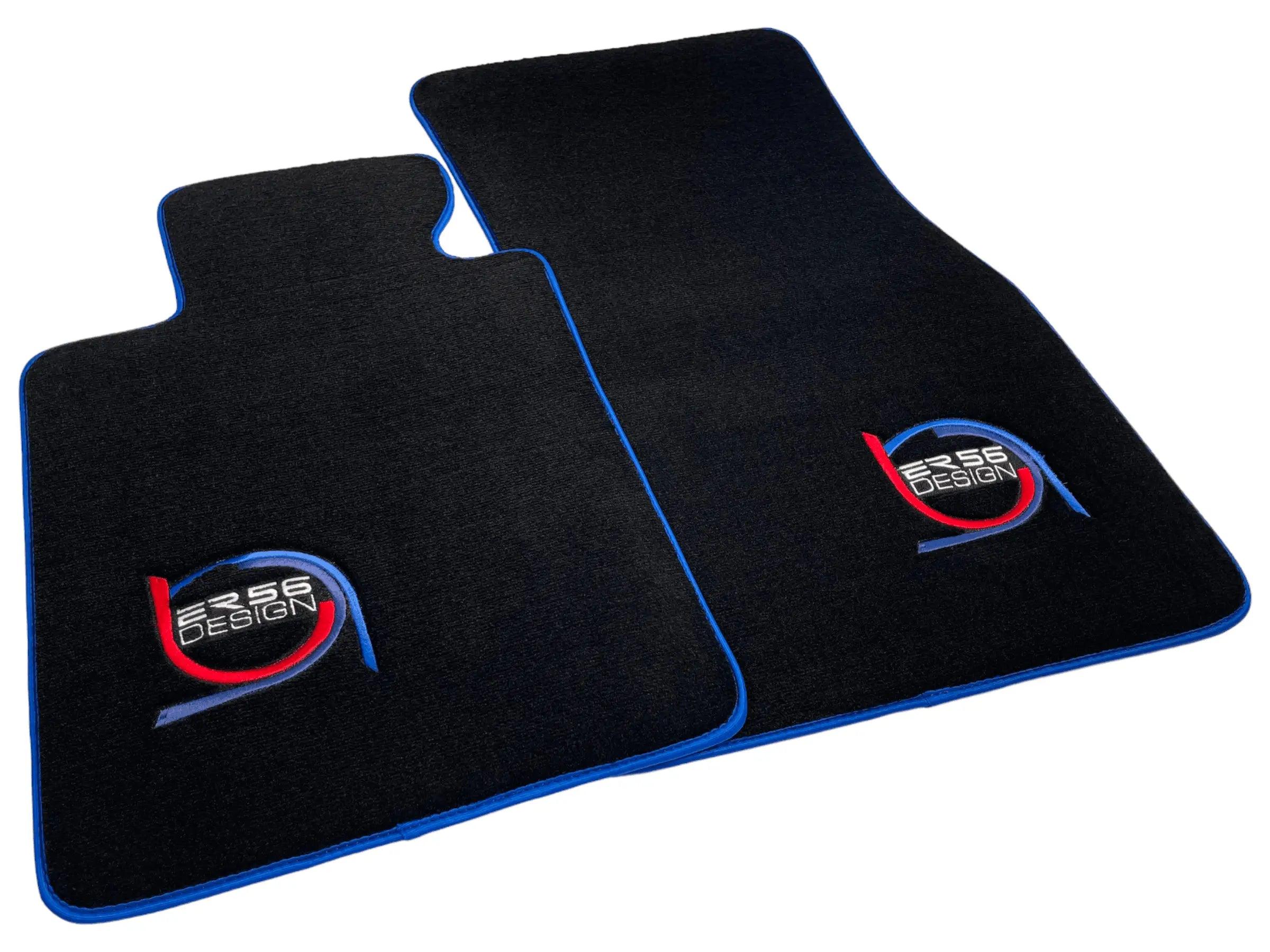 Black Floor Mats For BMW M3 G80 ER56 Design Limited Edition Blue Trim - AutoWin