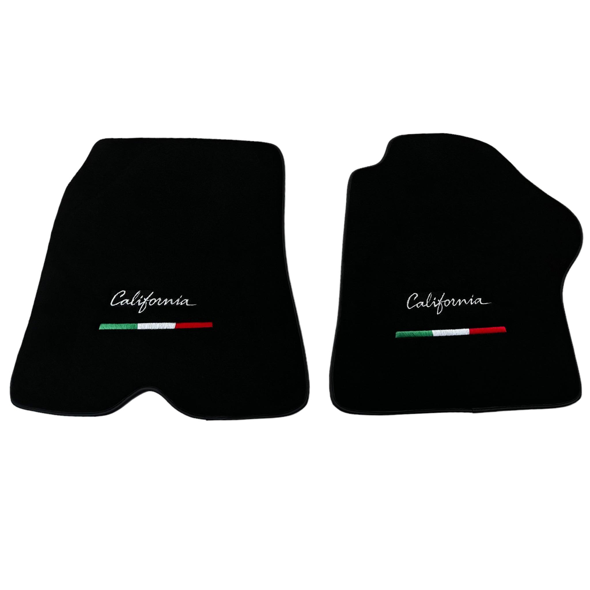 Black Floor Mats for Ferrari California (2008-2014) | Right Hand Drive