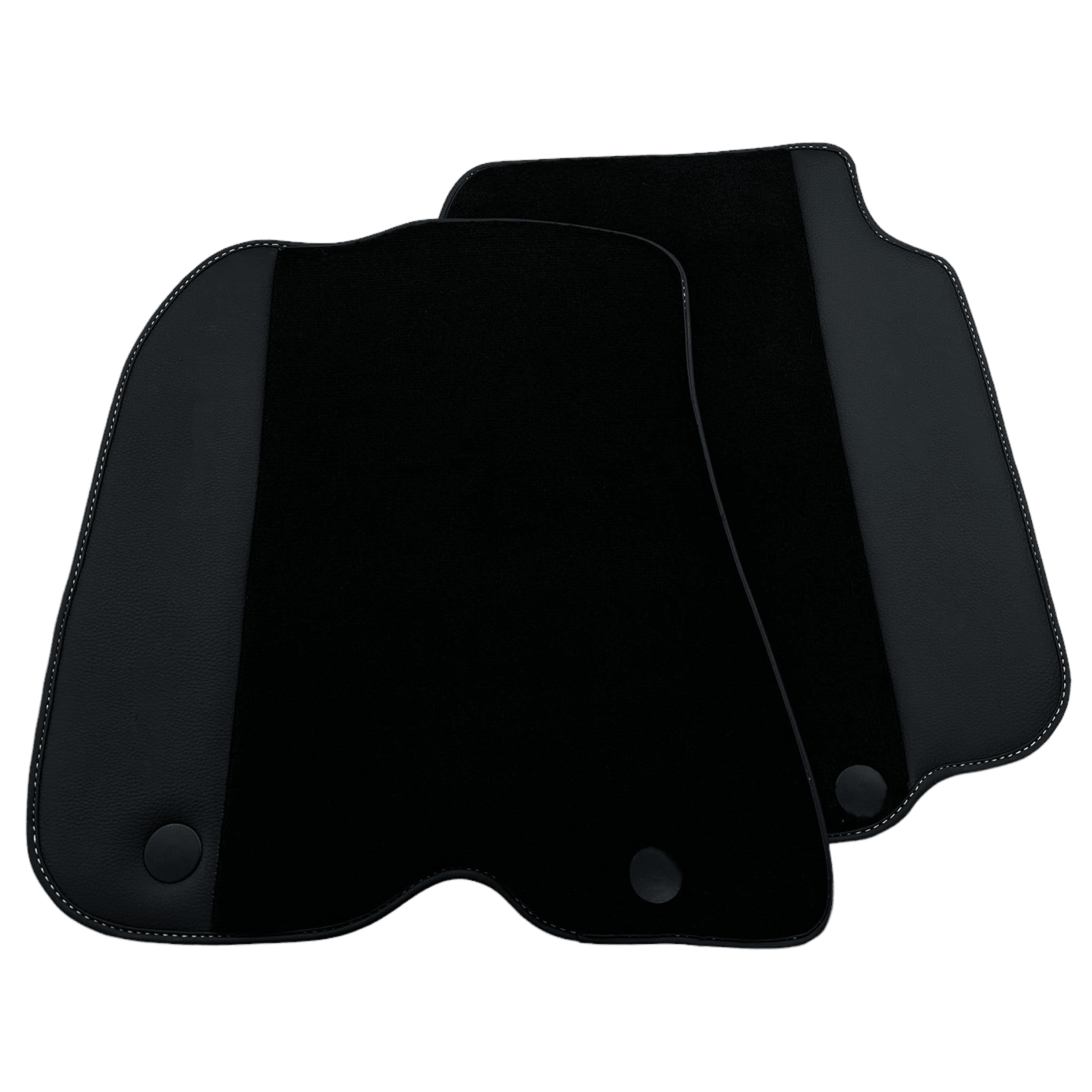 Custom Black Floor Mats For Ferrari 812 GTS (2019-2023) with Leather - AutoWin