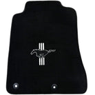 Black Floor Mats For Ford Mustang V FL (2011-2014) With Pony