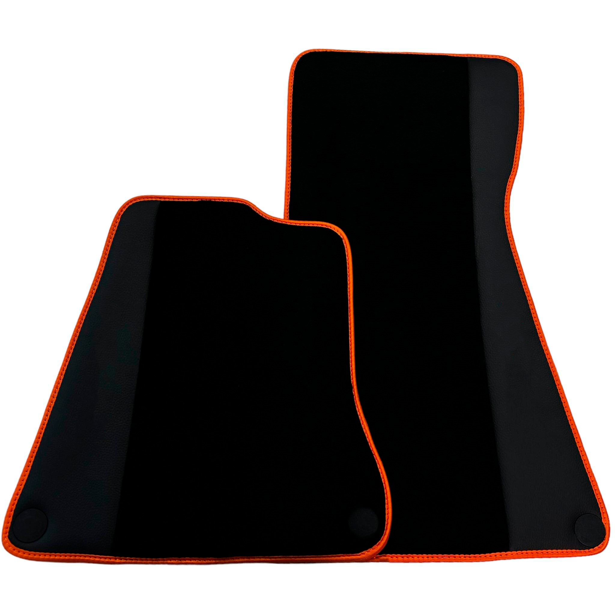 Black Floor Mats for McLaren MP4-12C (2011–2014) With Alcantara Leather - AutoWin