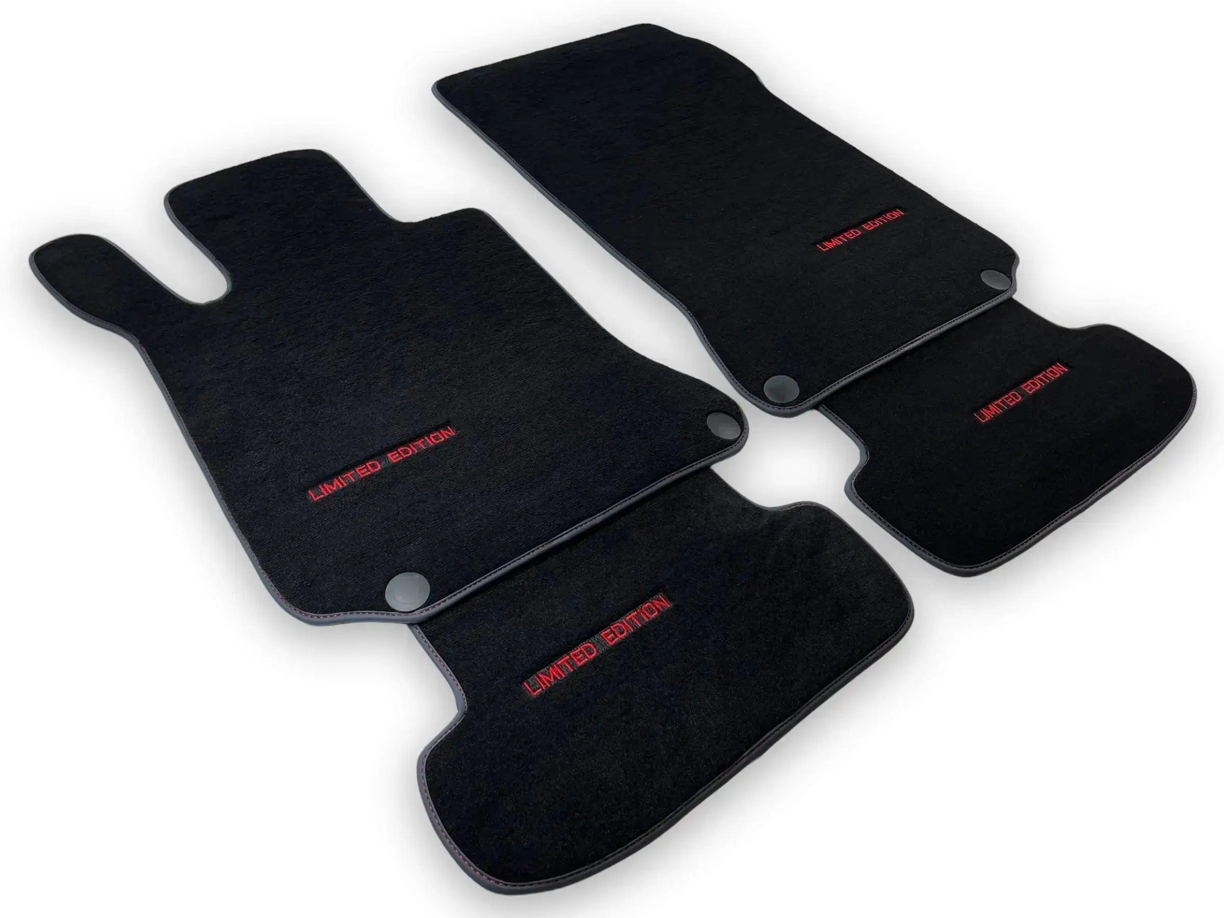 Black Floor Mats For Mercedes Benz E-Class W124 Sedan (1985-1995) | Limited Edition - AutoWin