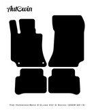 Black Floor Mats For Mercedes Benz E-Class W212 Sedan (2009-2013) | Limited Edition