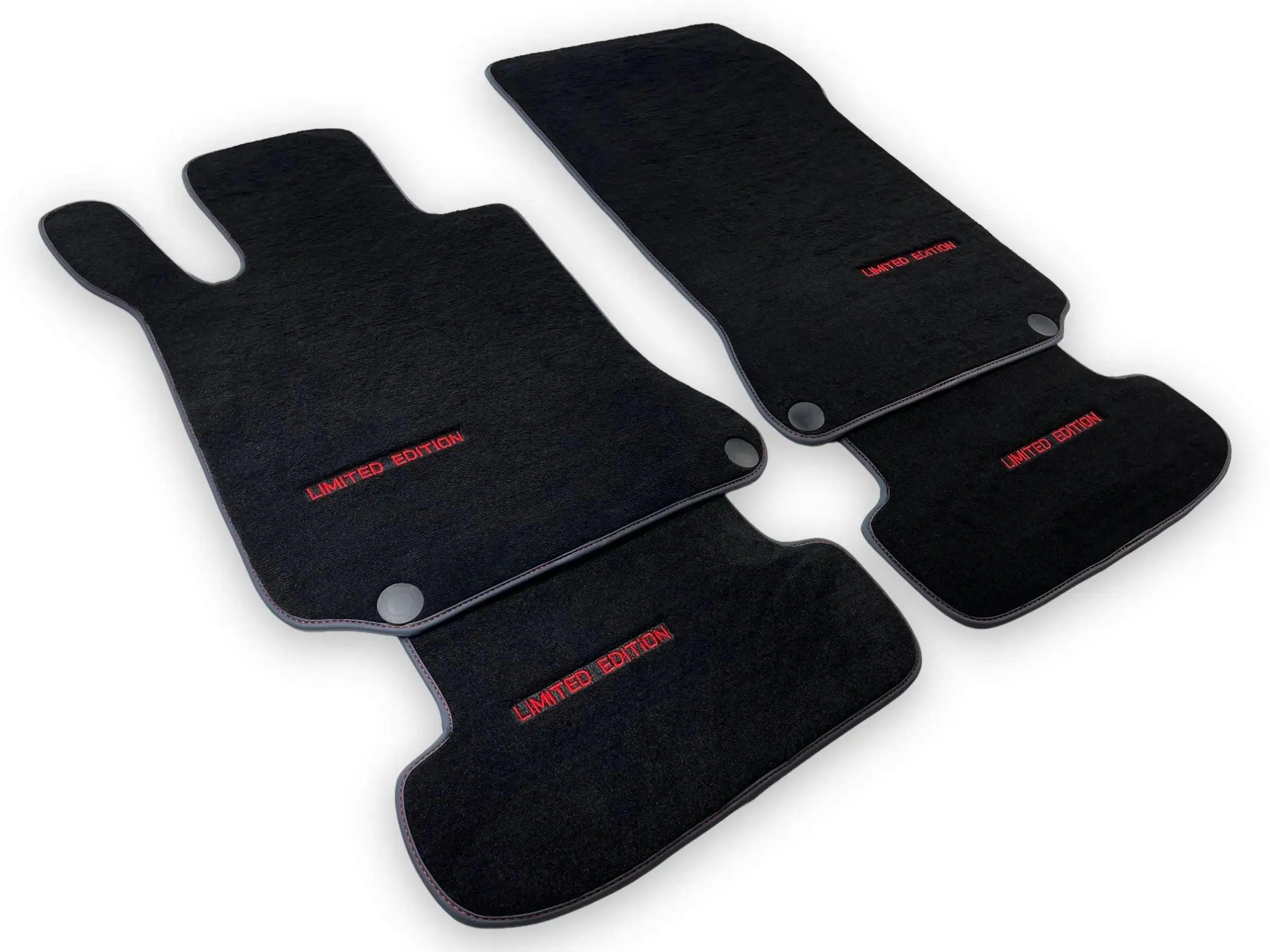 Black Floor Mats For Mercedes Benz E-Class W212 Sedan (2009-2013) | Limited Edition