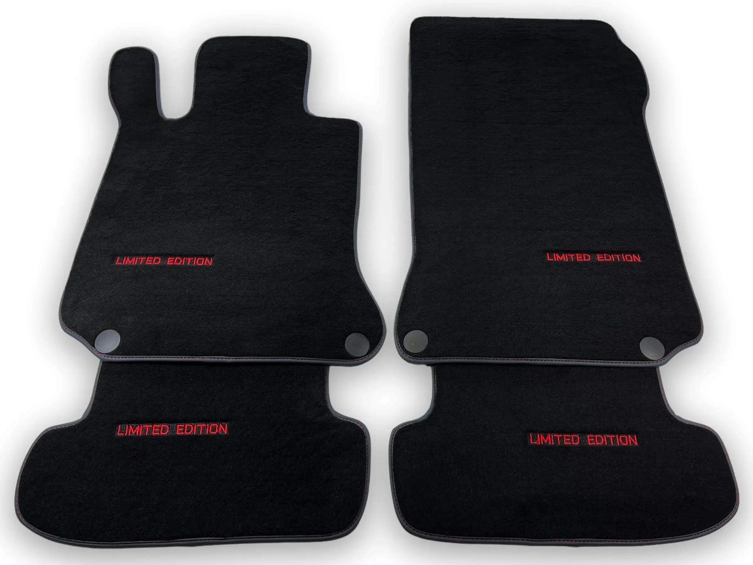 Black Floor Mats For Mercedes Benz E-Class W212 Sedan (2009-2013) | Limited Edition