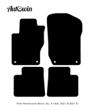 Black Floor Mats For Mercedes Benz GL-Class X166 (2012-2015) | Limited Edition