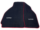 Black Floor Mats For Toyota MR2 2002-2007 With Red Trim - AutoWin