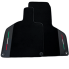 Black Floor Mats with Leather for Lamborghini Huracan (2014-2023) - Italian Edition