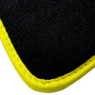 Black Mats For BMW 4 Series G23 Convertible | Fighter Jet Edition | Yellow Trim - AutoWin