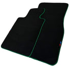 Black Mats For BMW 4 Series G26 Gran Coupe | Green Trim - AutoWin