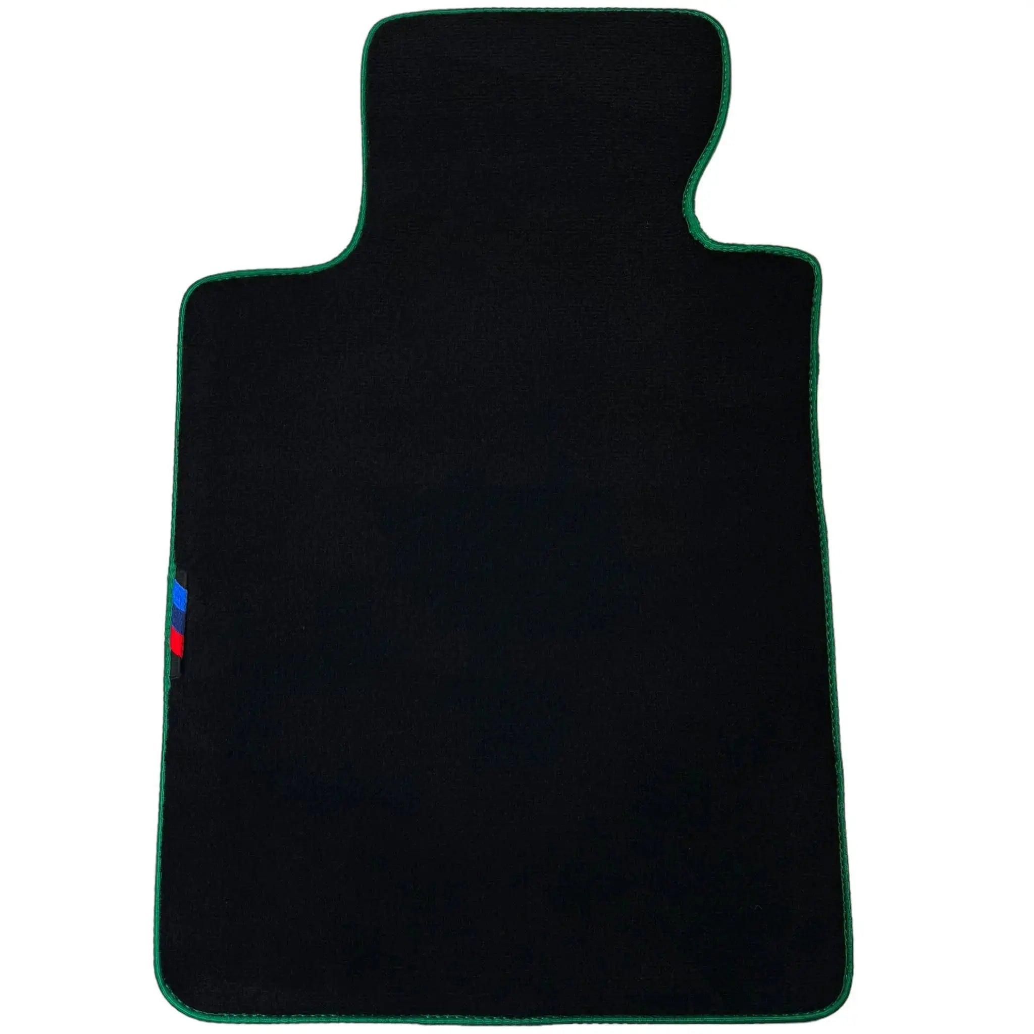 Black Mats For BMW 6 Series E24 Coupe | Green Trim - AutoWin