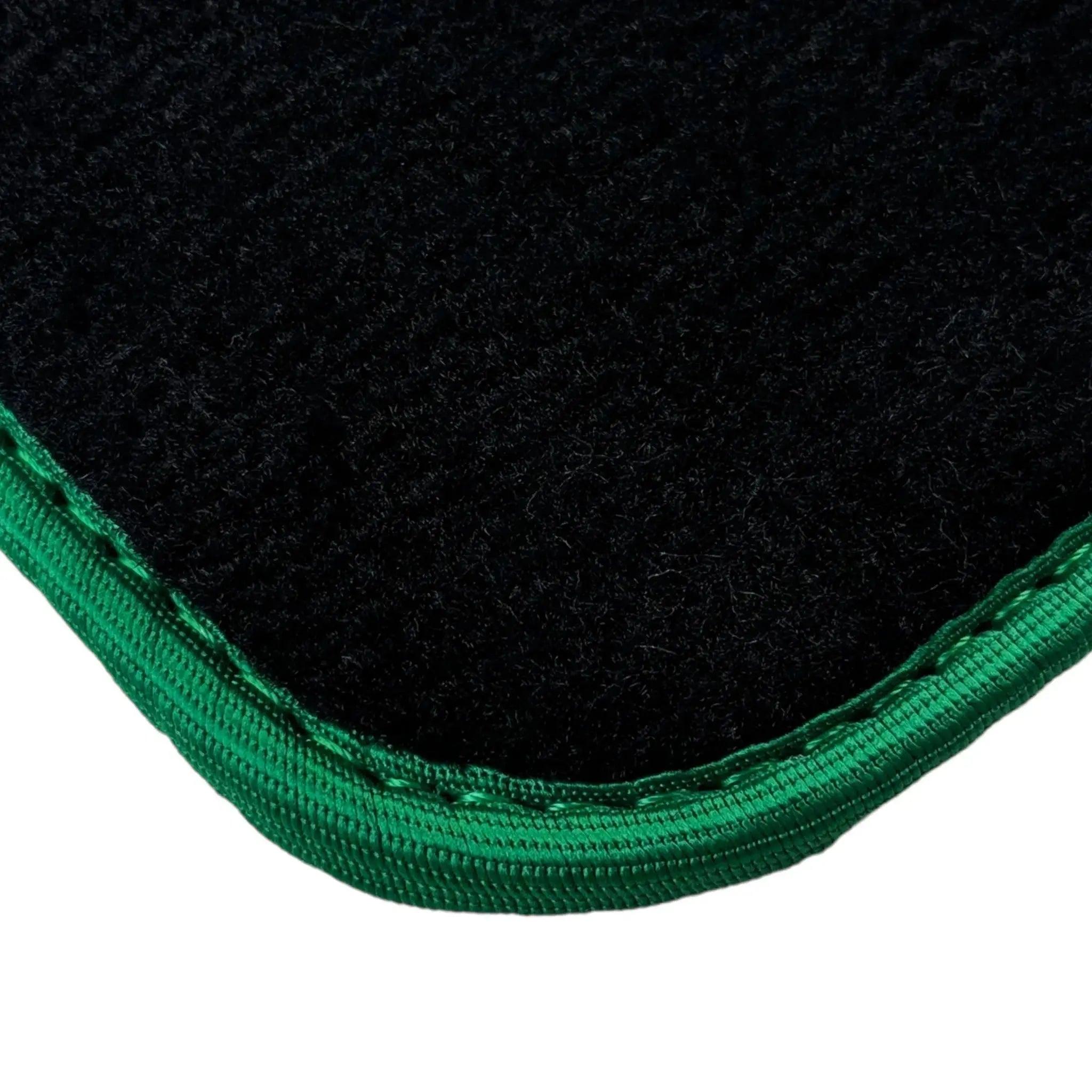 Black Mats For BMW 6 Series E64 Convertible | Green Trim - AutoWin