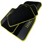 Black Mats For BMW 6 Series F13 2-door Coupe | Fighter Jet Edition | Yellow Trim - AutoWin