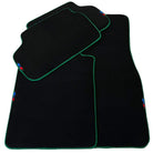 Black Mats For BMW 6 Series F13 2-door Coupe | Green Trim - AutoWin