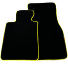 Black Mats For BMW 6 Series F13 2-door Coupe | Yellow Trim - AutoWin