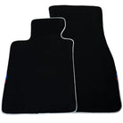 Black Mats For BMW 7 Series E32 | White Trim - AutoWin