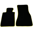 Black Mats For BMW 7 Series E38 Long | Yellow Trim - AutoWin