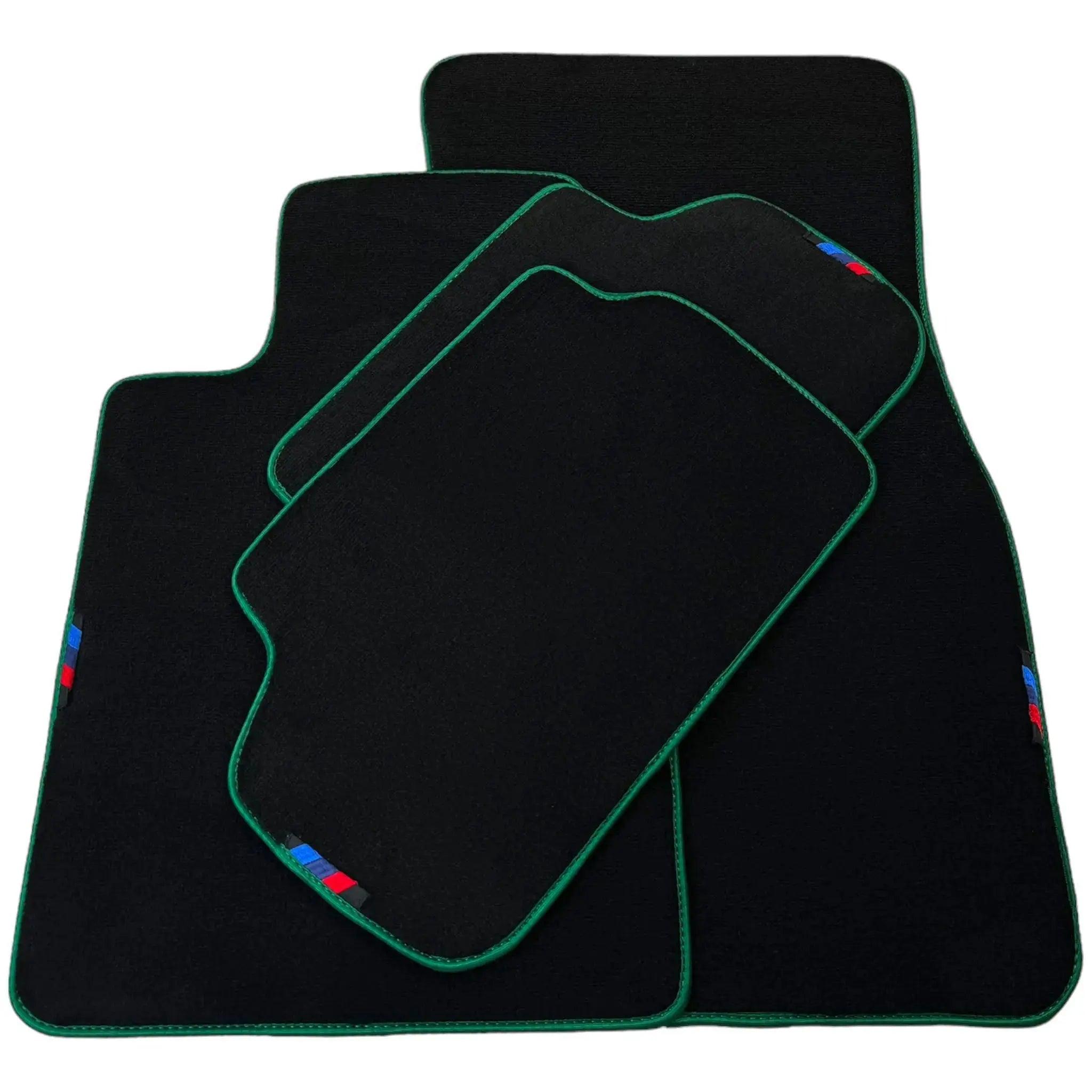 Black Mats For BMW M6 E24 | Green Trim - AutoWin