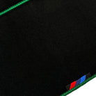 Black Mats For BMW X5M F85 SUV | Green Trim - AutoWin