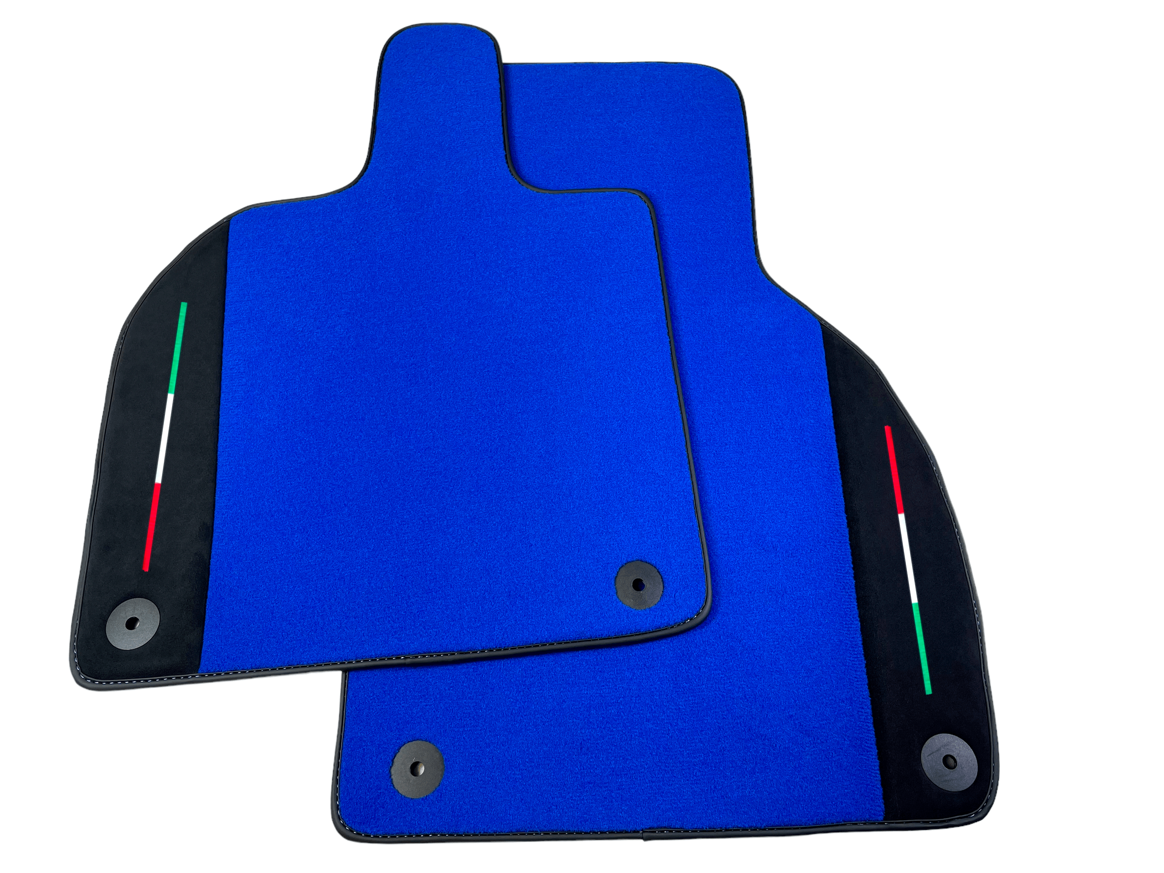 Customizable Blue Floor Mats for Lamborghini Aventador With Alcantara Leather - AutoWin