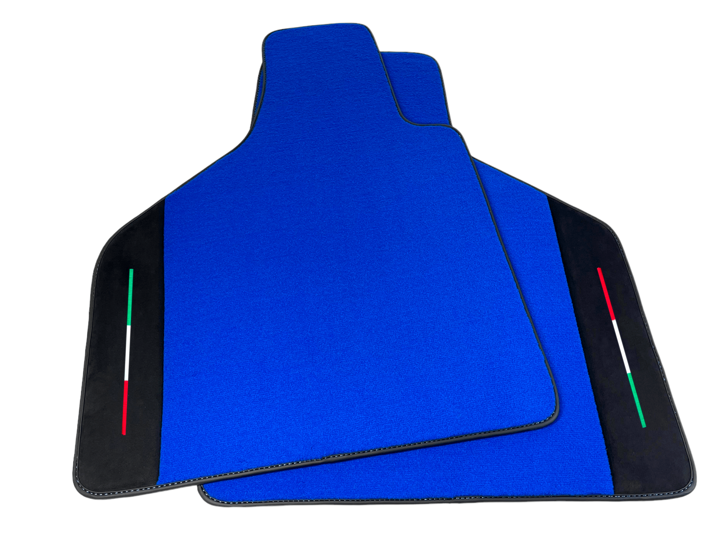 Customizable Blue Floor Mats for Lamborghini Diablo 1990-2001 With Alcantara Leather