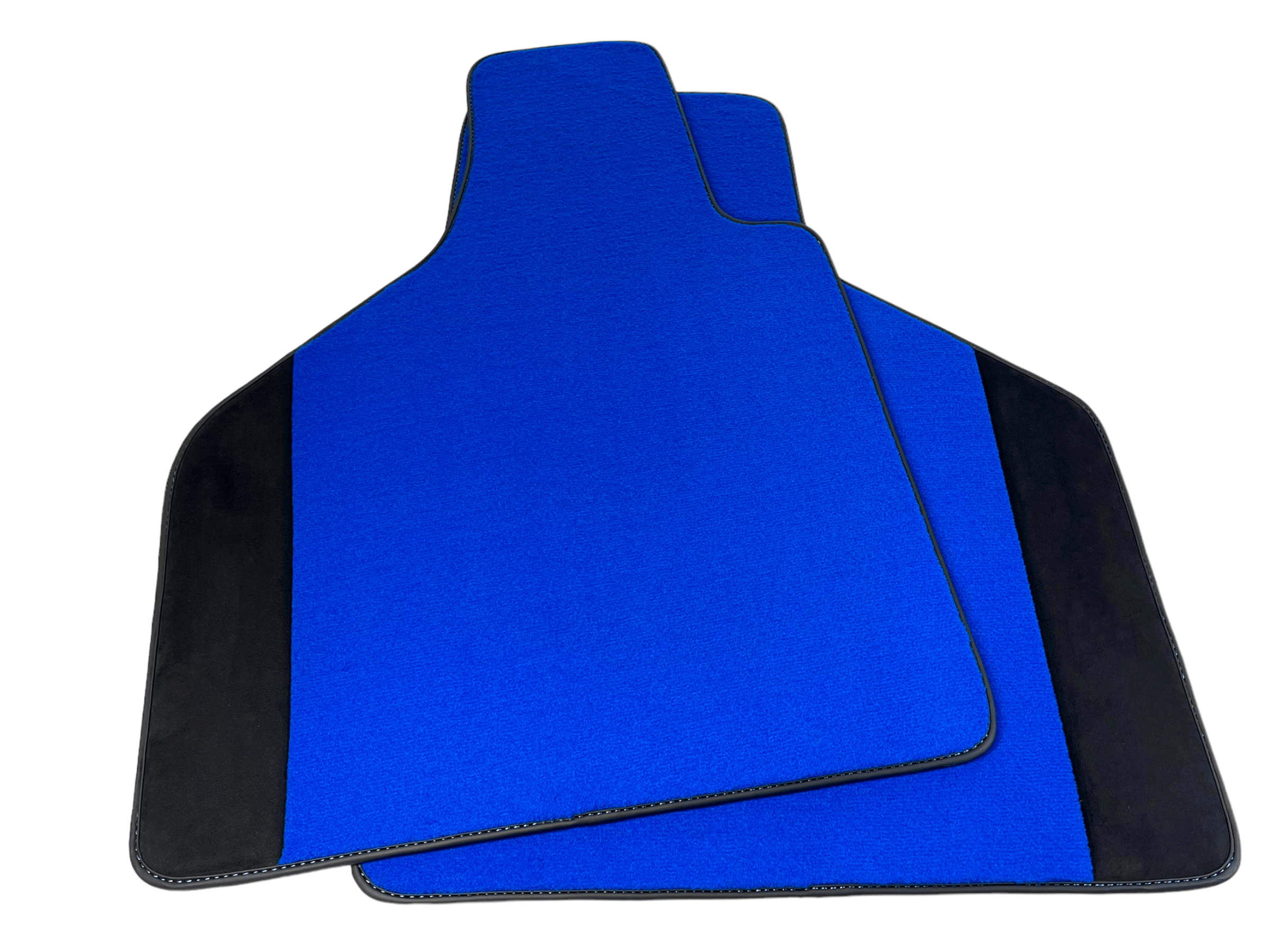 Customizable Blue Floor Mats for Lamborghini Diablo 1990-2001 With Alcantara Leather