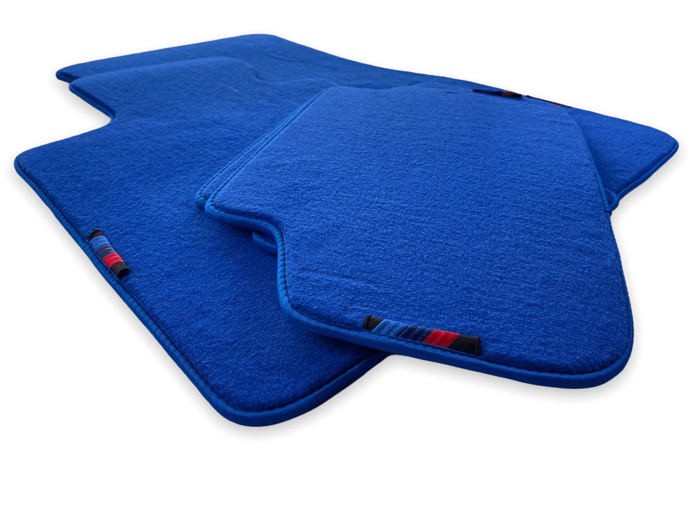 Blue Mats For BMW 5 Series E28 Sedan With M Package - AutoWin