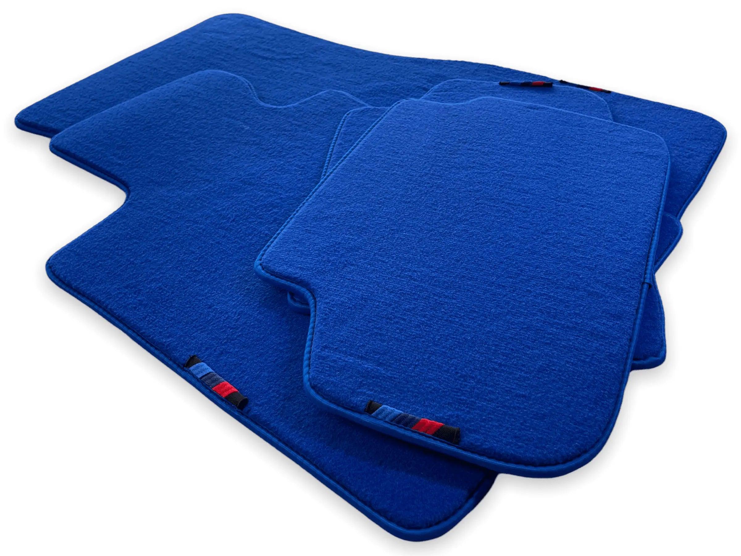 Blue Mats For BMW 5 Series E28 Sedan With M Package - AutoWin