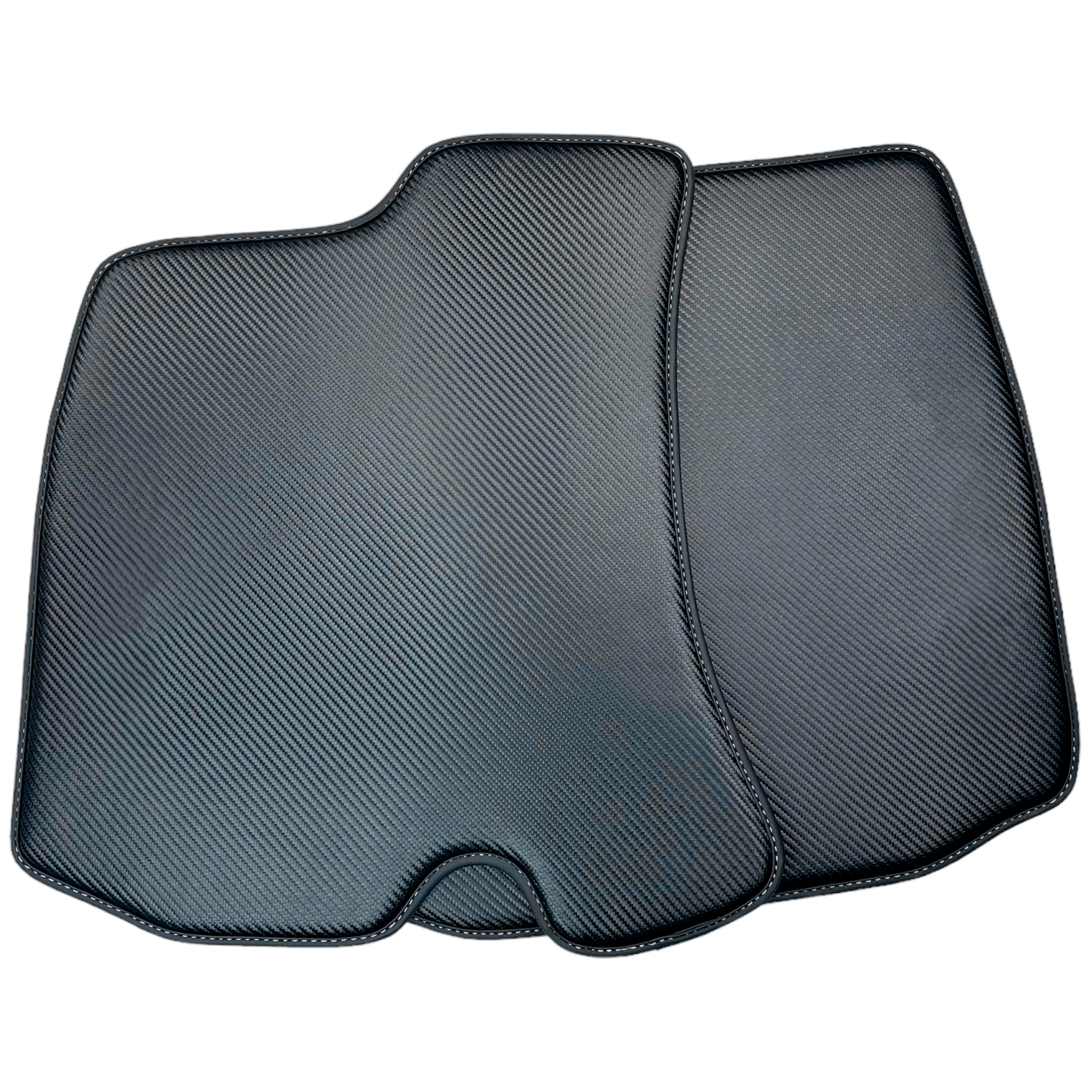 Carbon Fiber Leather Floor Mats For Ferrari Roma (2021-2024)