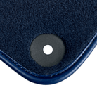 Dark Blue Floor Mats for Porsche Classic 911 (1963-1989) with Leather - AutoWin