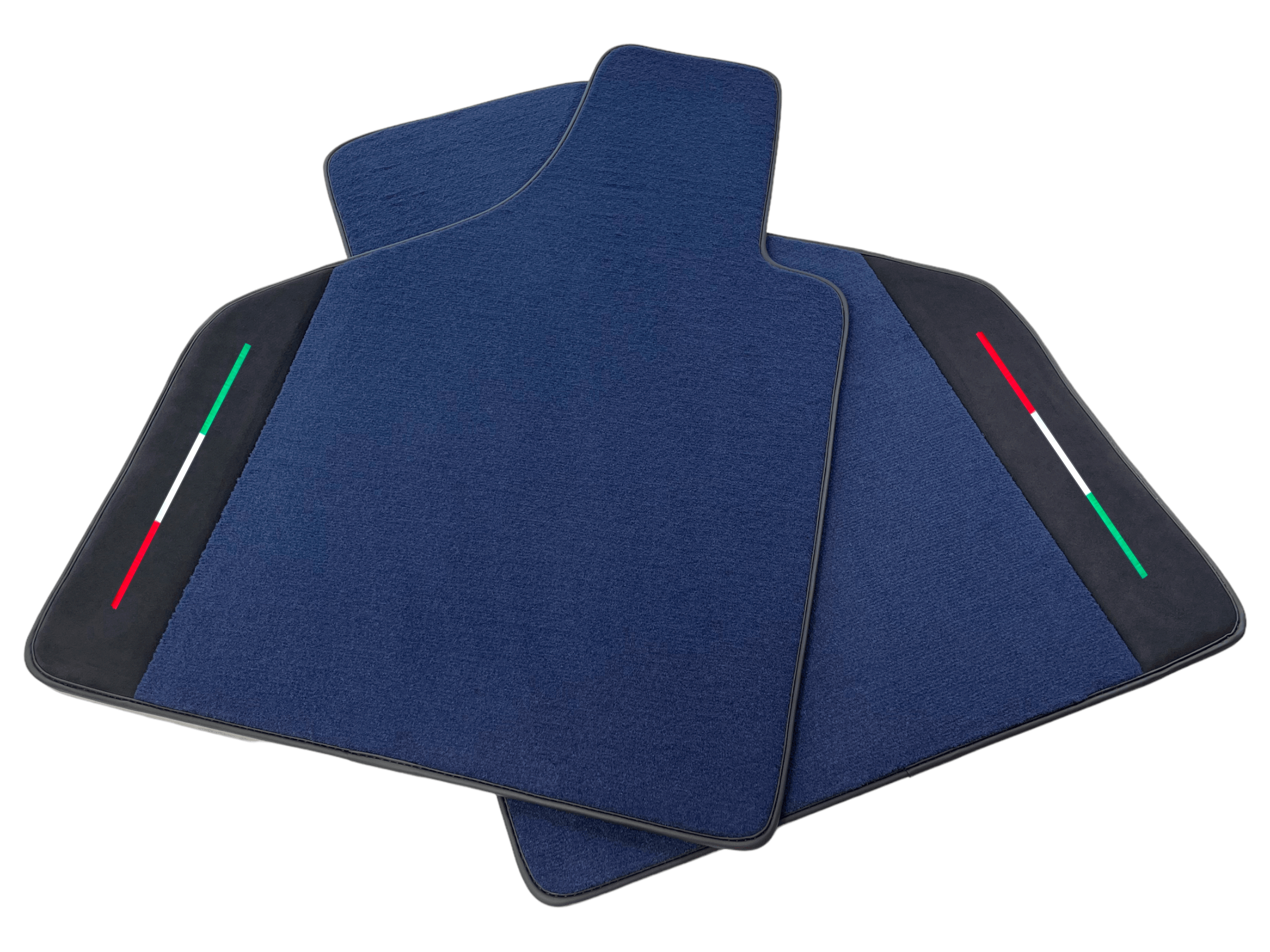 Customizable Dark Blue Floor Mats for Lamborghini Diablo 1990-2001 With Alcantara Leather - AutoWin