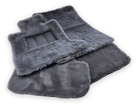 Dark Gray Sheepskin Floor Mats For Rolls Royce Cullinan Rr31 2018-2023 Er56 Design Brand - AutoWin