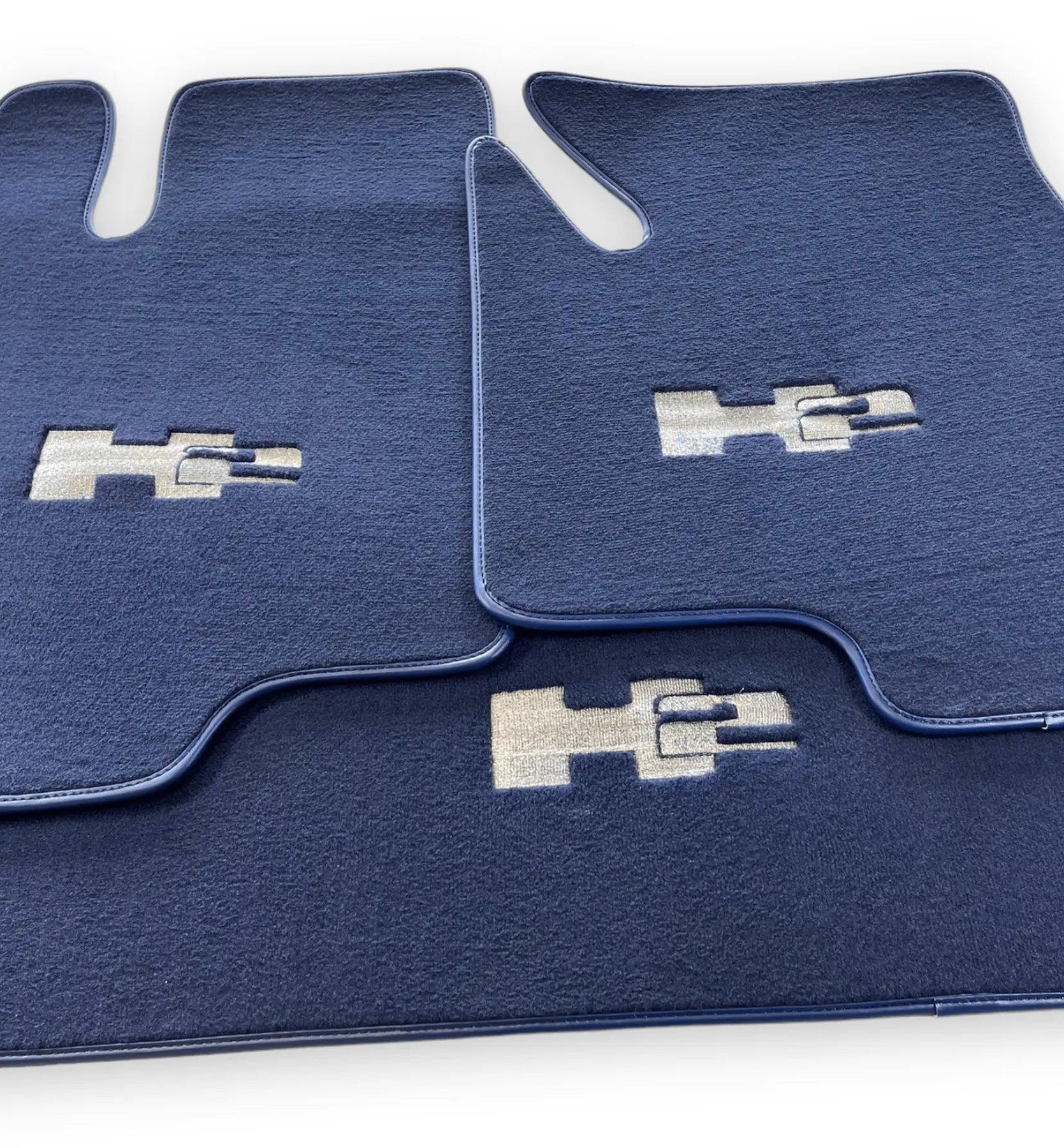 Floor Mats For Hummer H2 2003-2009 Tailored Dark Blue Color Carpets - AutoWin