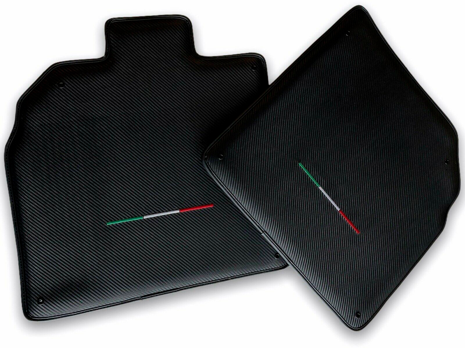 Customizable Floor Mats for Lamborghini Aventador Carbon Fiber Leather Limited Edition - AutoWin