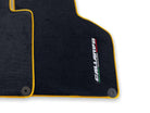 Floor Mats for Lamborghini Gallardo With Yellow Trim - AutoWin