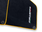 Floor Mats for Lamborghini Gallardo With Yellow Trim - AutoWin