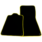 Floor Mats For McLaren MP4-12C (2011–2014) Black Tailored With Yellow Trim