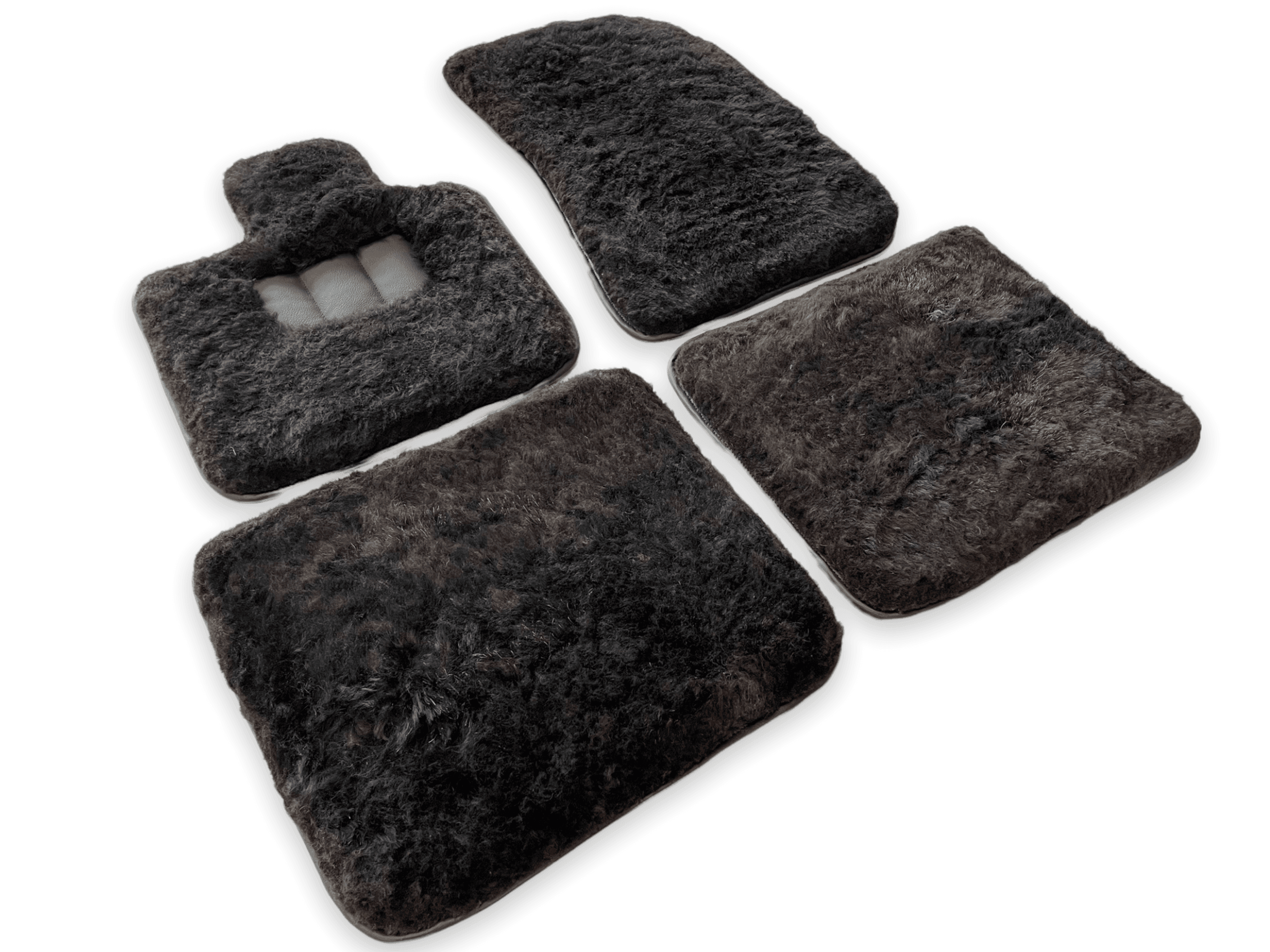 Genuine Sheepskin Floor Mats Rolls Royce Cullinan Rr31 2018-2023 Er56 Design Brand - AutoWin