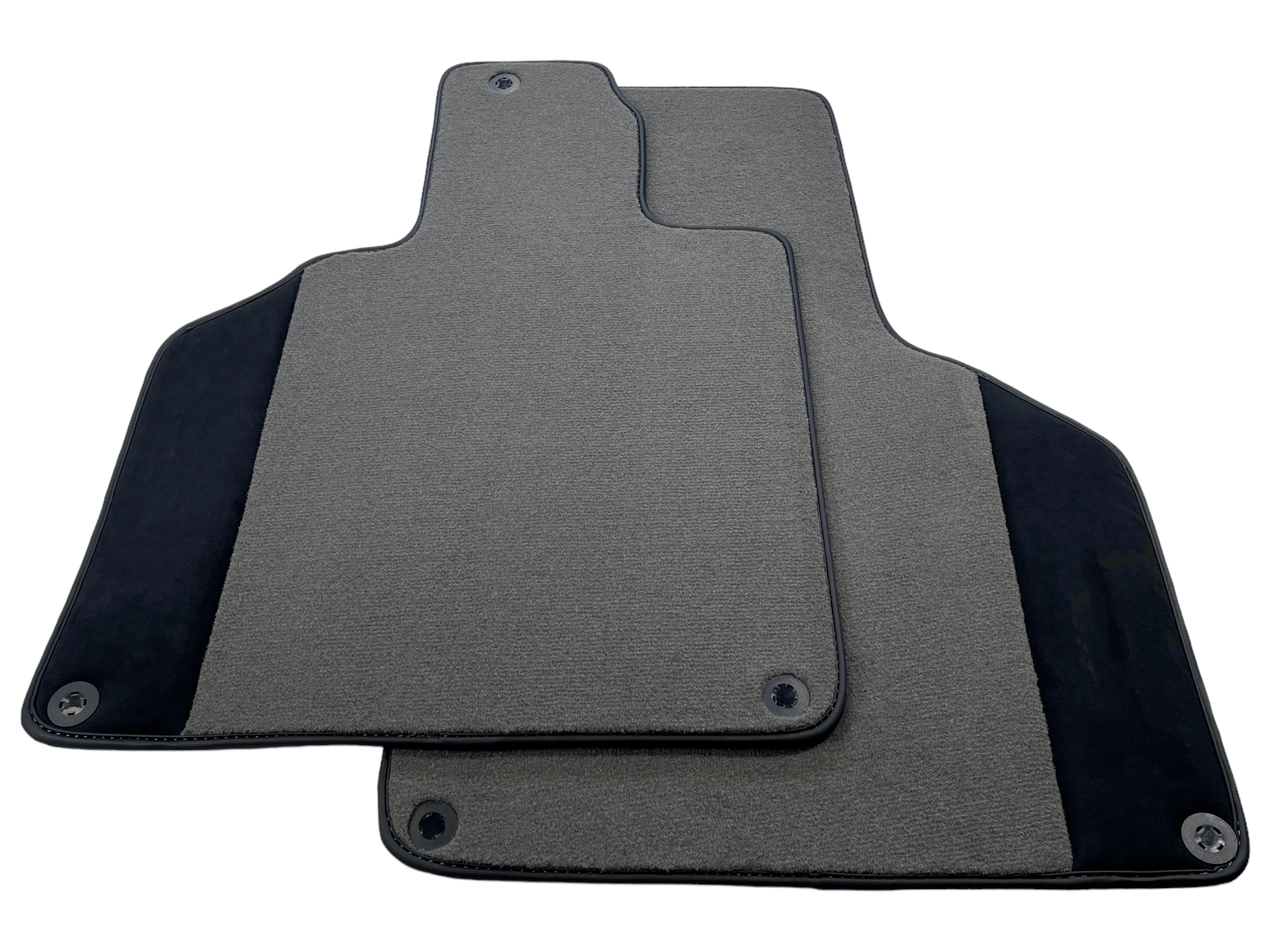 Customizable Gray Floor Mats for Lamborghini Gallardo With Alcantara Leather - AutoWin