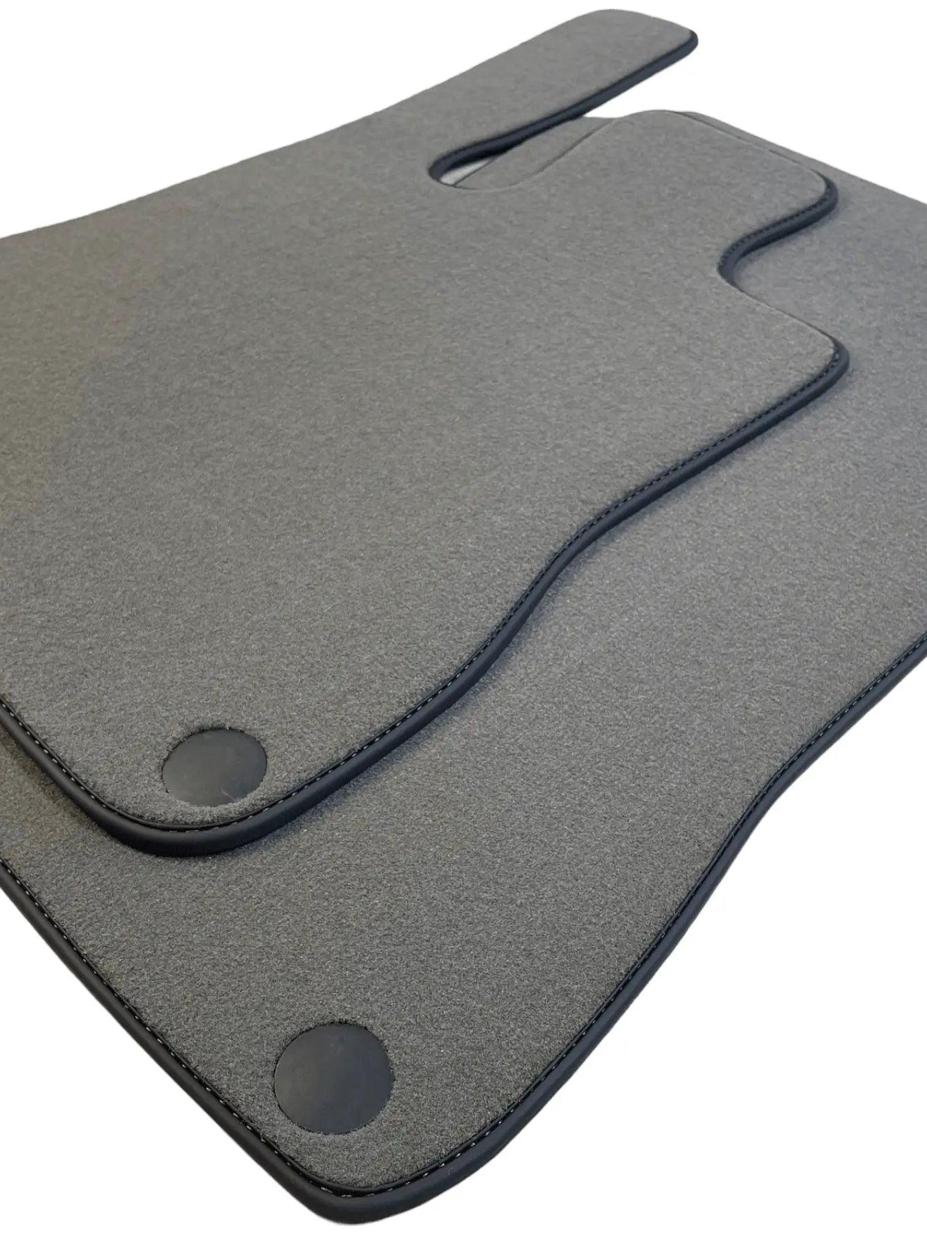 Gray Floor Mats For Mercedes-Benz R129 (1989-2001) Black Trim - AutoWin